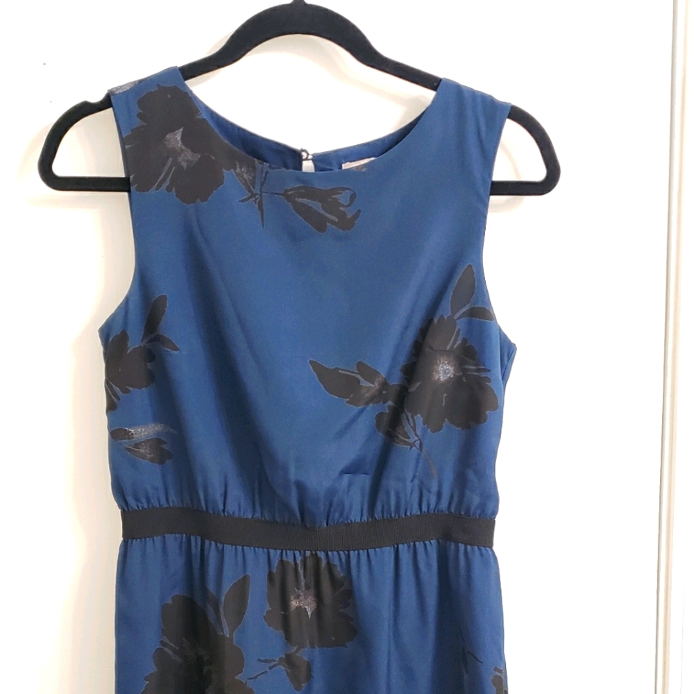 Loft Navy floral Dress